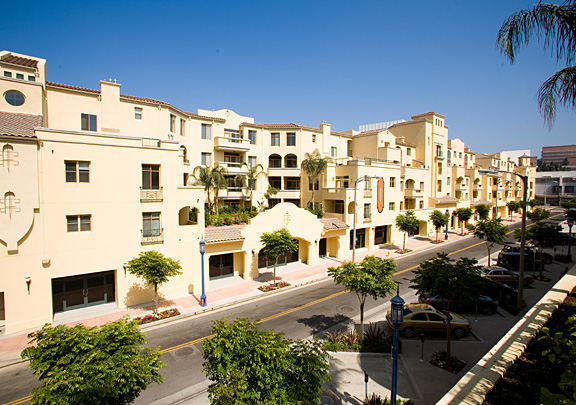 Mediterranean residential aerial view